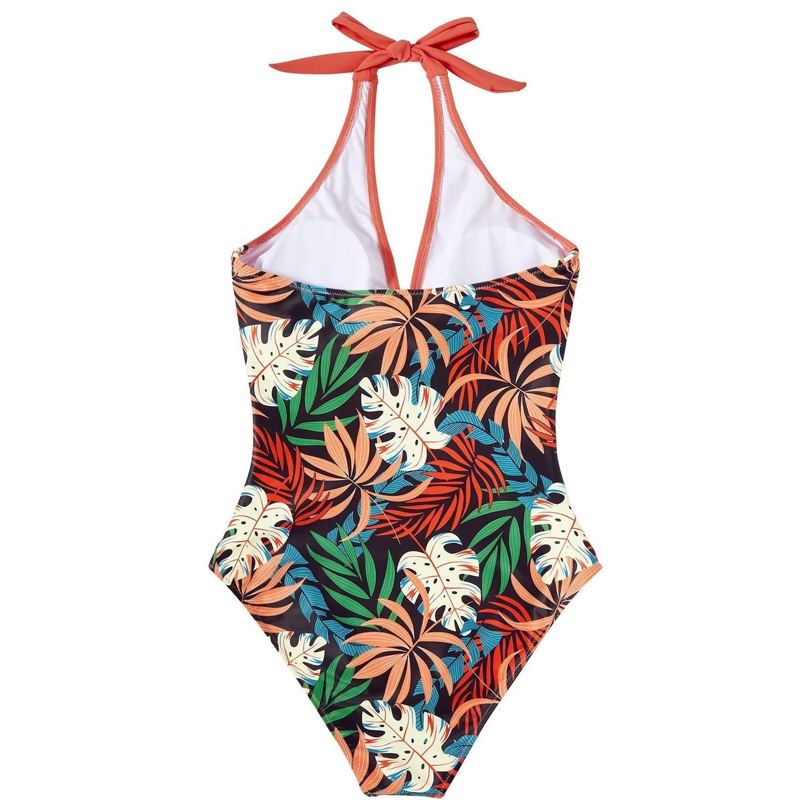 Maillot de Bain Une Pièce Femme Push-Up Taille Haute Dos Nu