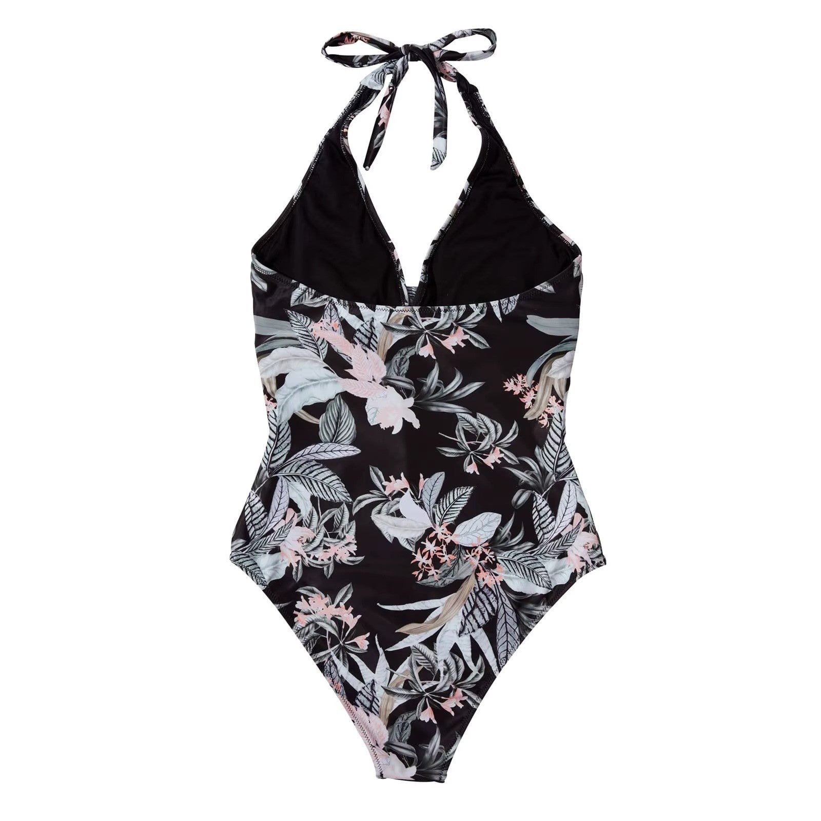 Maillot de Bain Une Pièce Femme Push-Up Taille Haute Dos Nu