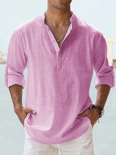 Chemise Homme Légère Manches Longues Été Casual