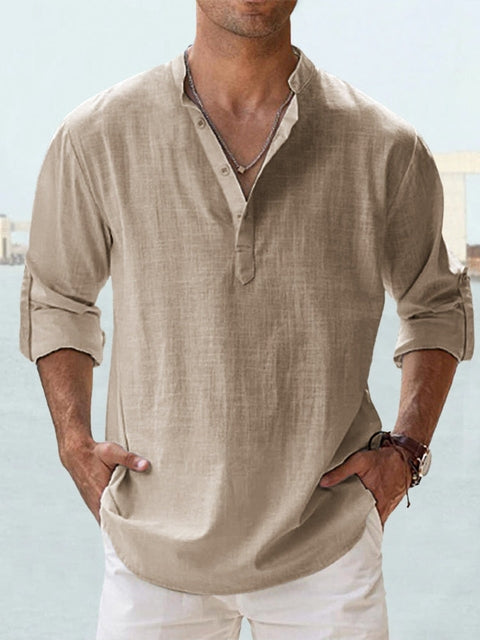 Chemise Homme Légère Manches Longues Été Casual