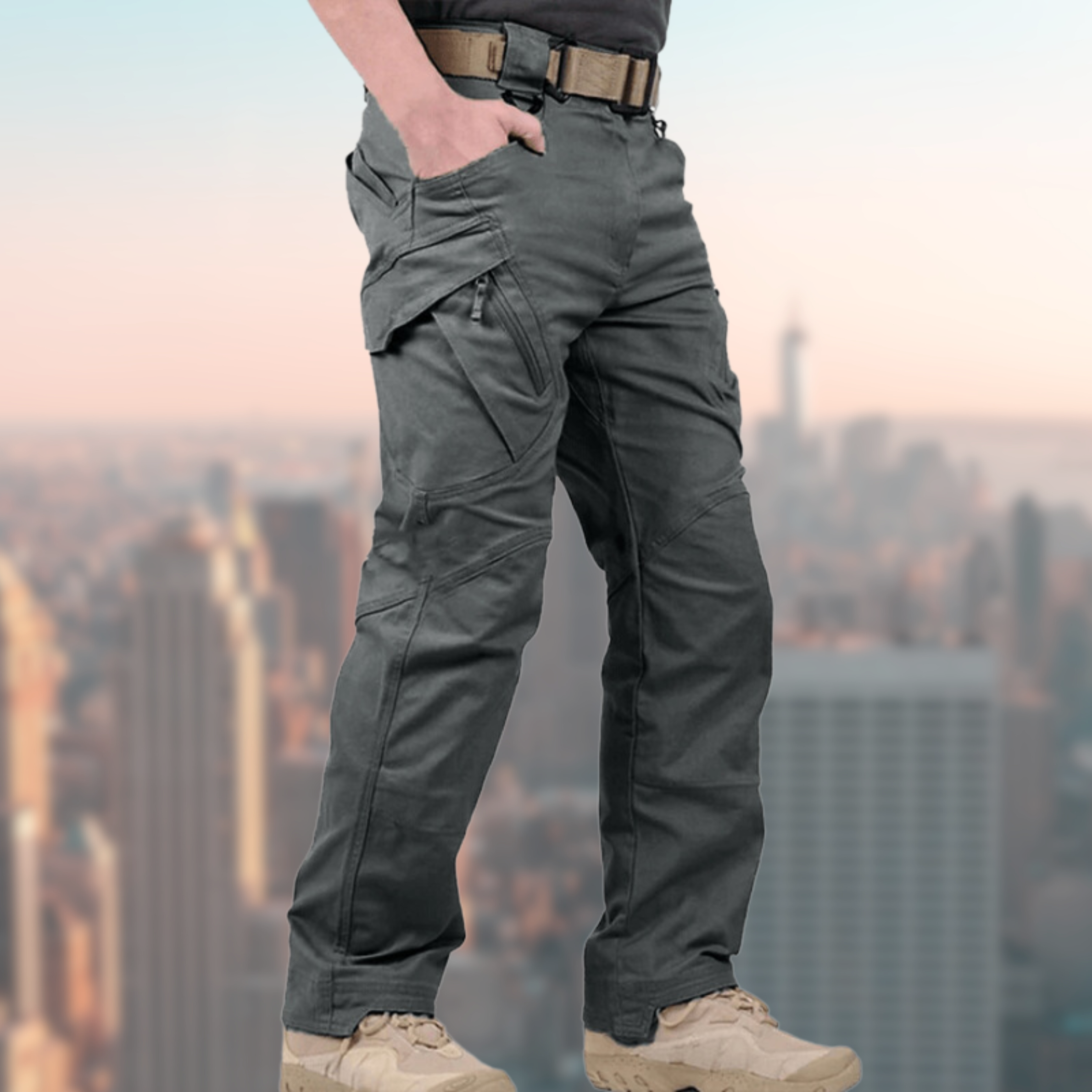Pantalon cargo homme imperméable tactique outdoor