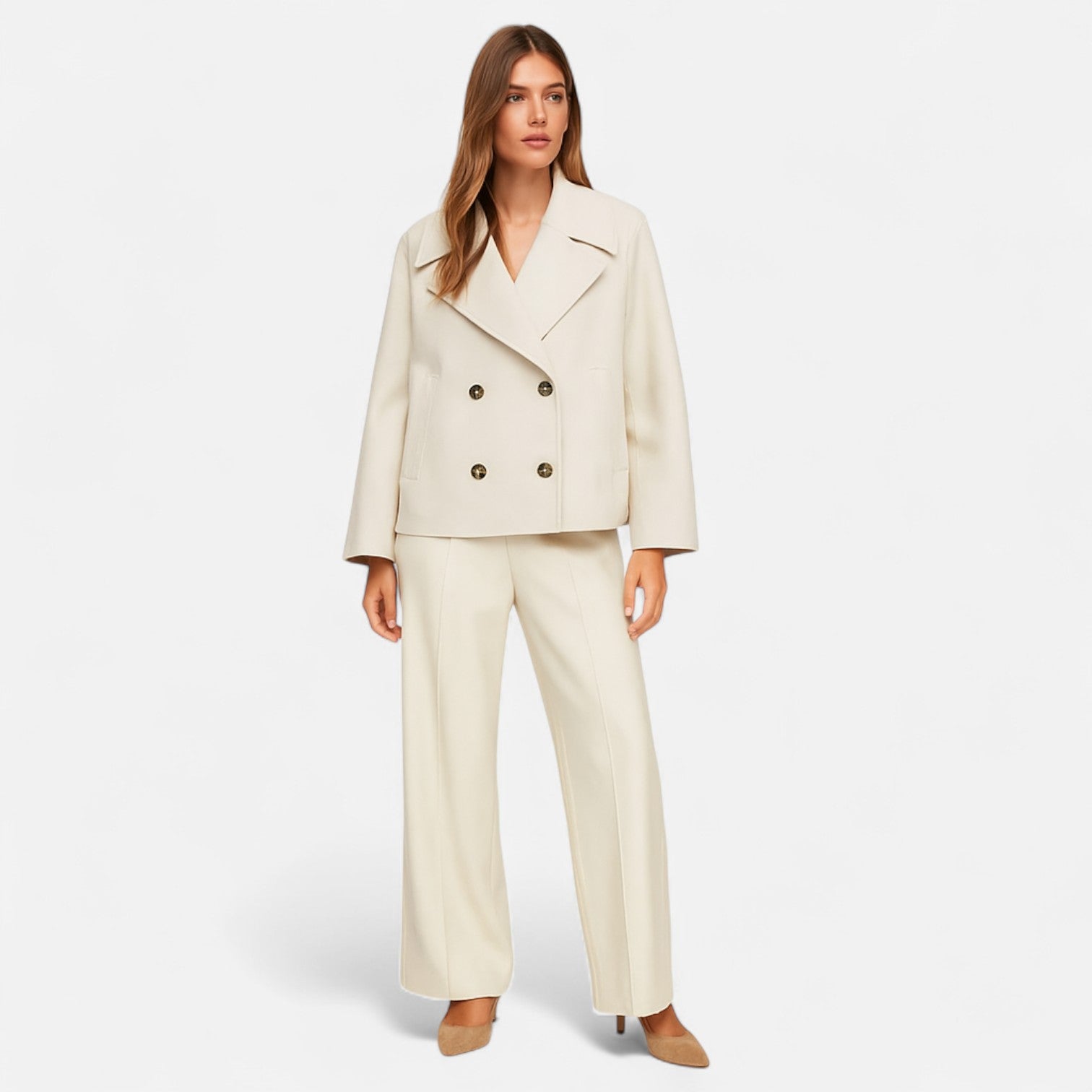 Blazer femme coupe structurée minimaliste veste tailleur moderne