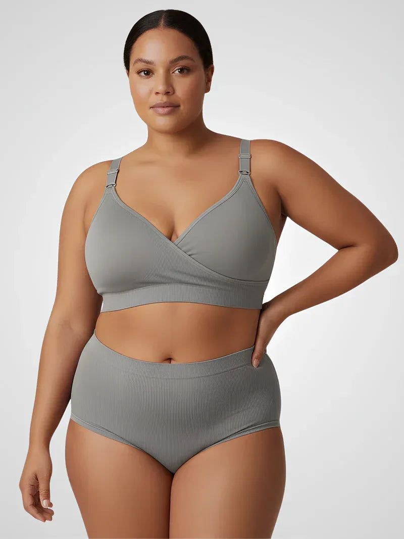 Soutien-Gorge Allaitement Wrap Sans Couture Maintien Doux