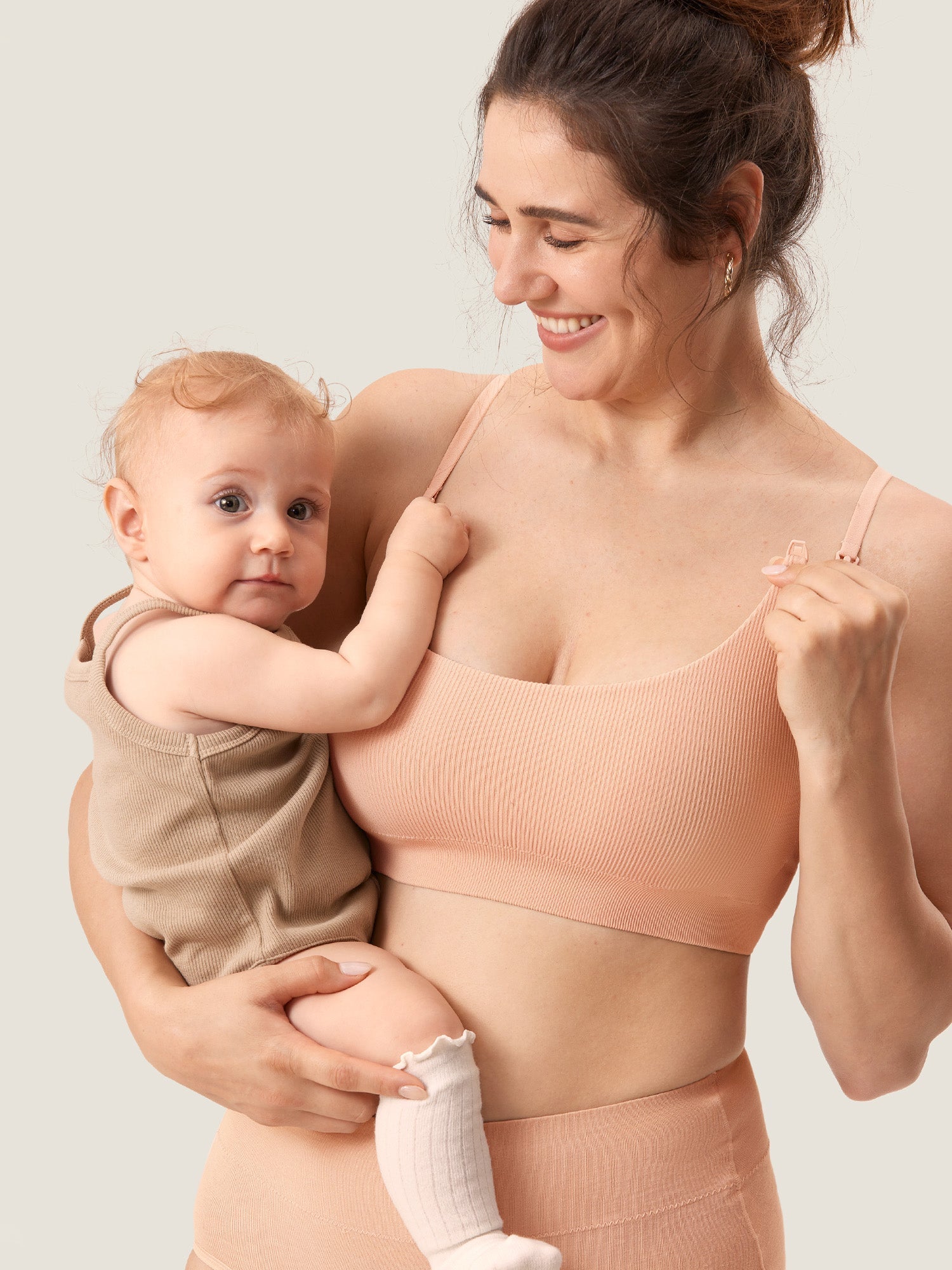 Brassière Allaitement Côtelée Confort Nuit Sans Armature