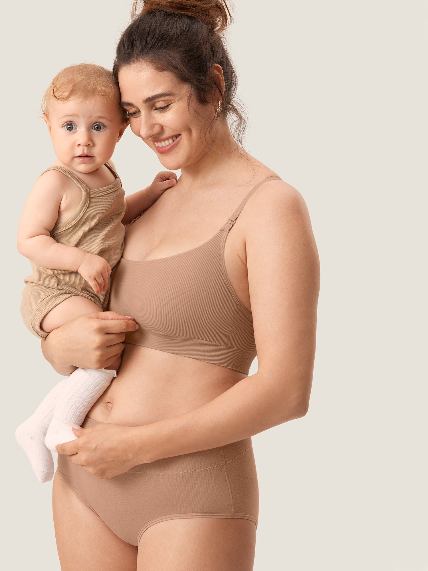 Brassière Allaitement Côtelée Confort Nuit Sans Armature