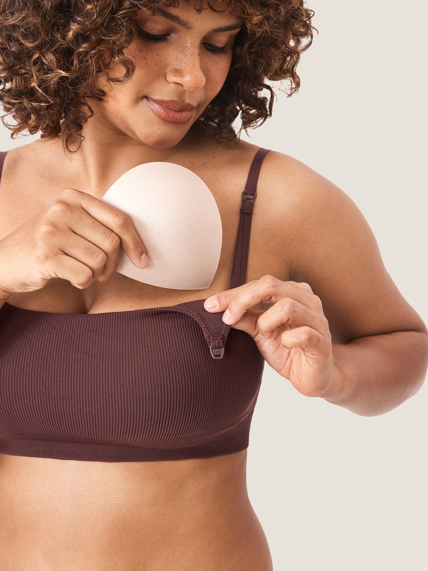 Brassière Allaitement Côtelée Confort Nuit Sans Armature