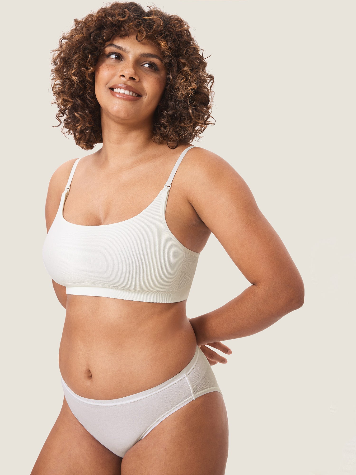 Brassière Allaitement Côtelée Confort Nuit Sans Armature