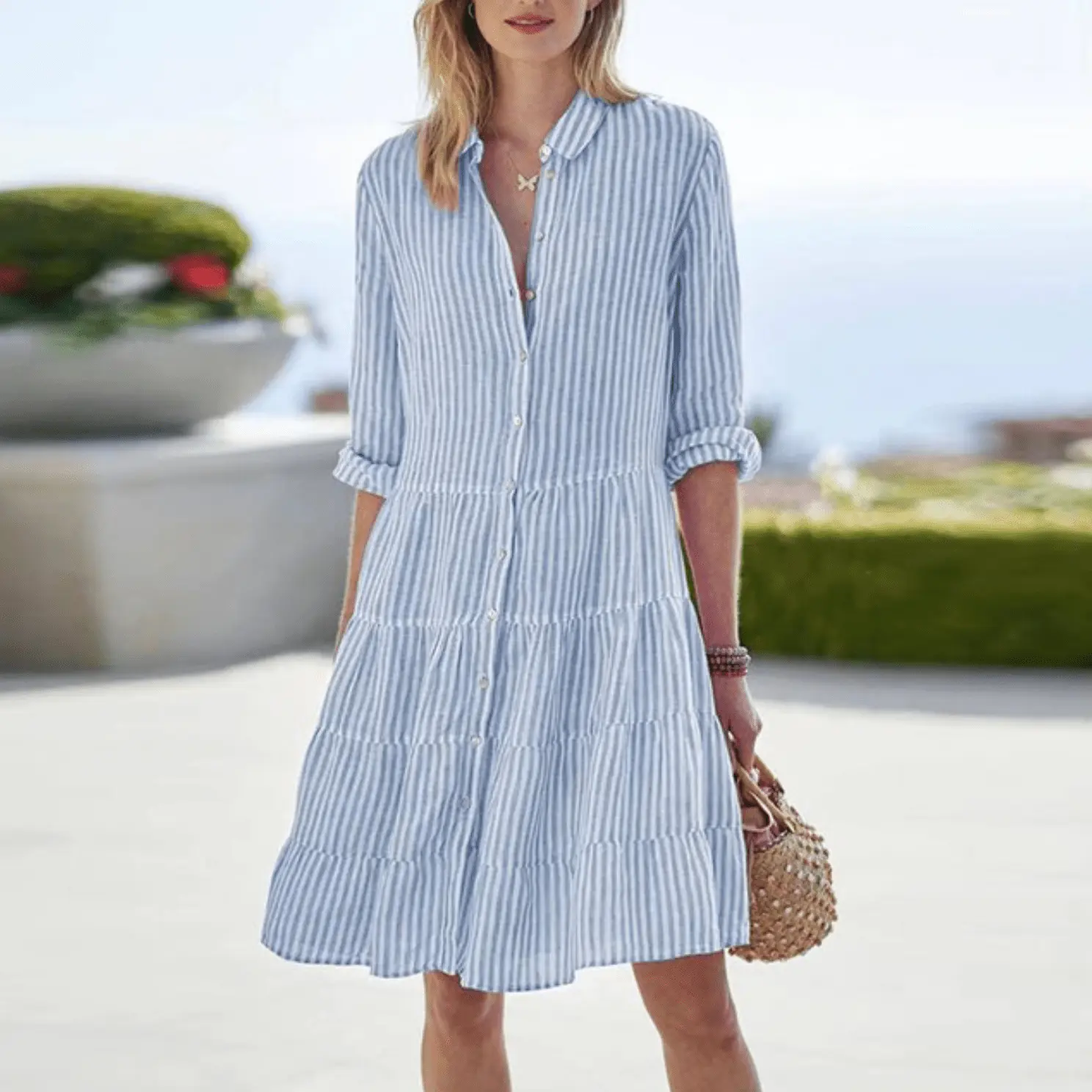 Robe Femme Ligne A Casual Légère Été