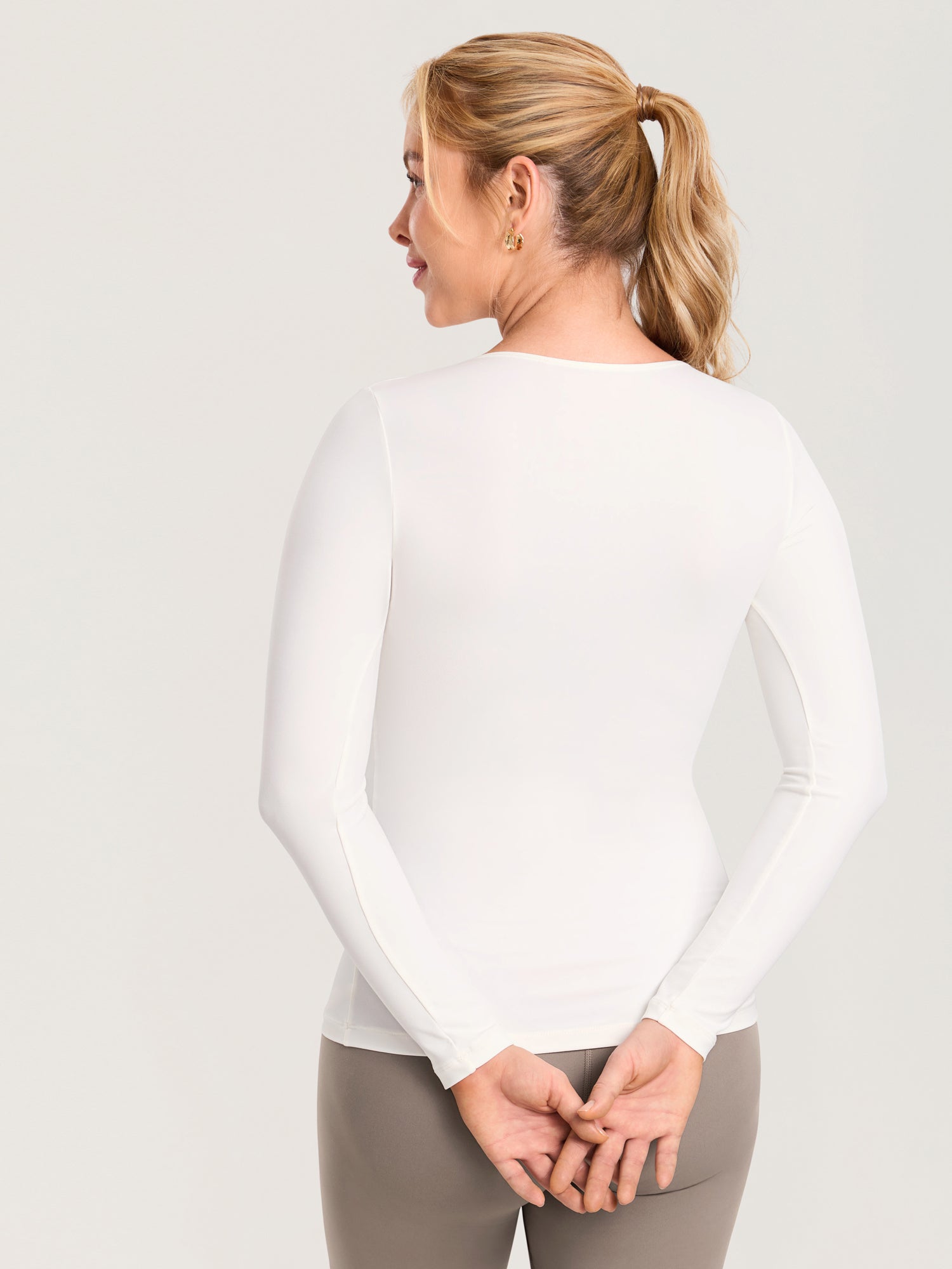 Top Allaitement Maternité Manches Longues Croisé