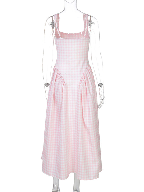 Robe Maxi Maternité Ligne A Bretelles Élégante