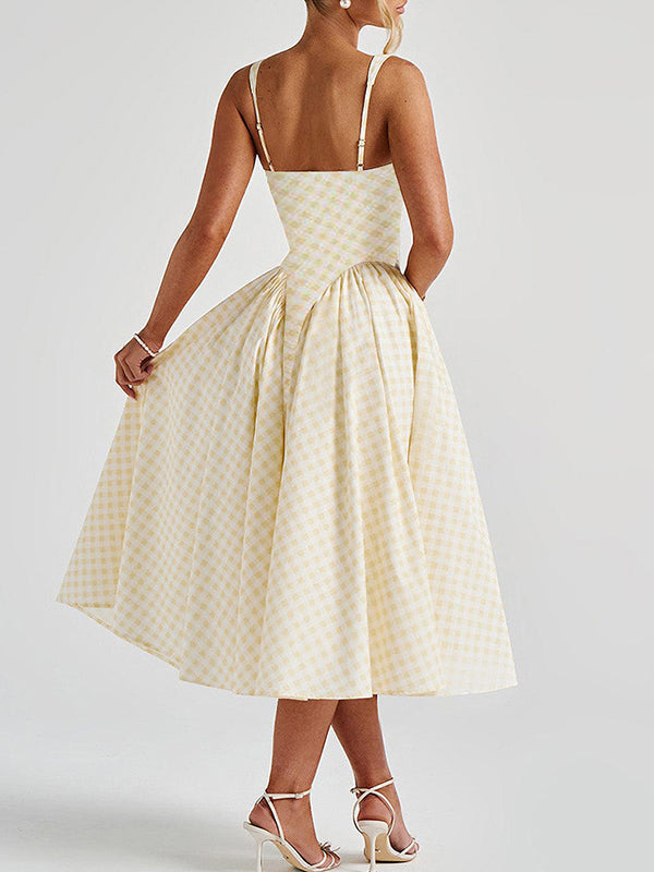 Robe Maxi Maternité Ligne A Bretelles Élégante