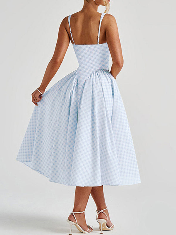 Robe Maxi Maternité Ligne A Bretelles Élégante
