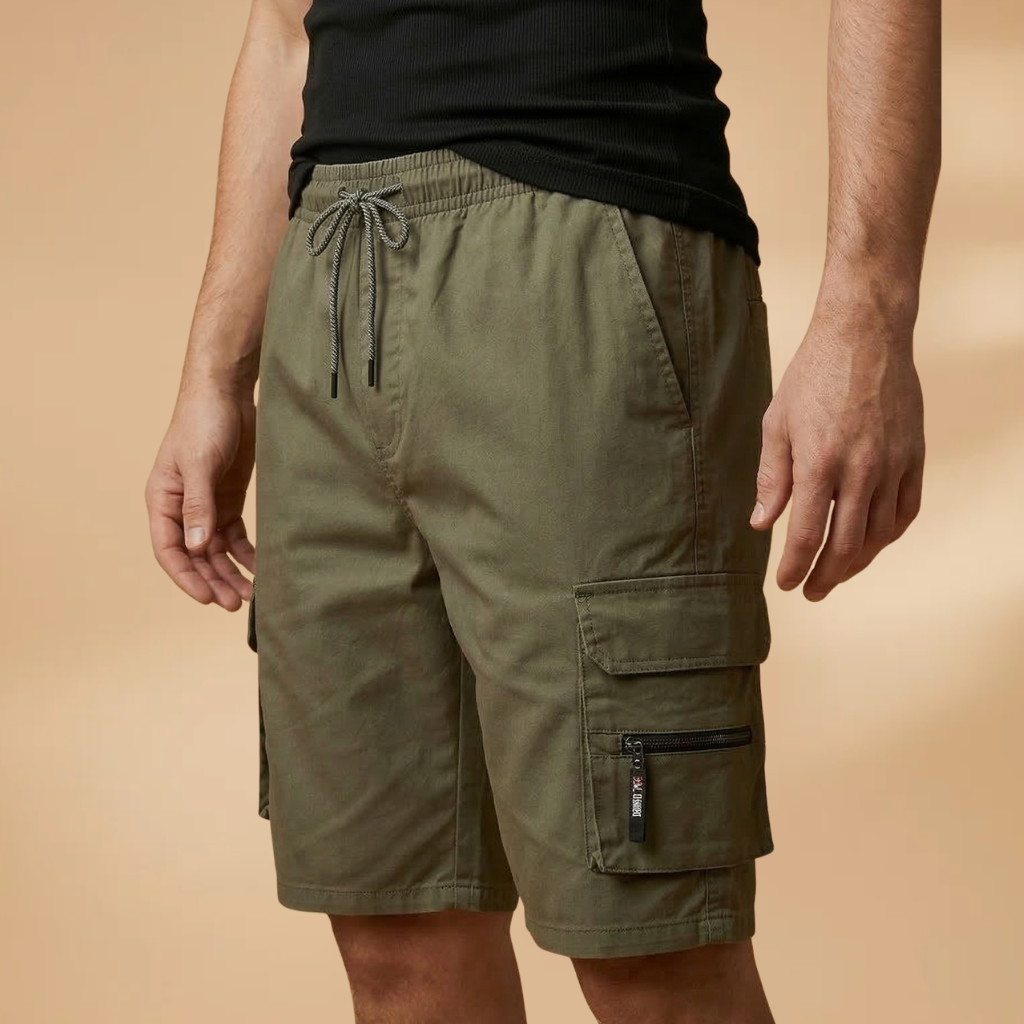 Bermuda cargo de randonnée | short ample taille élastiquée pour loisirs