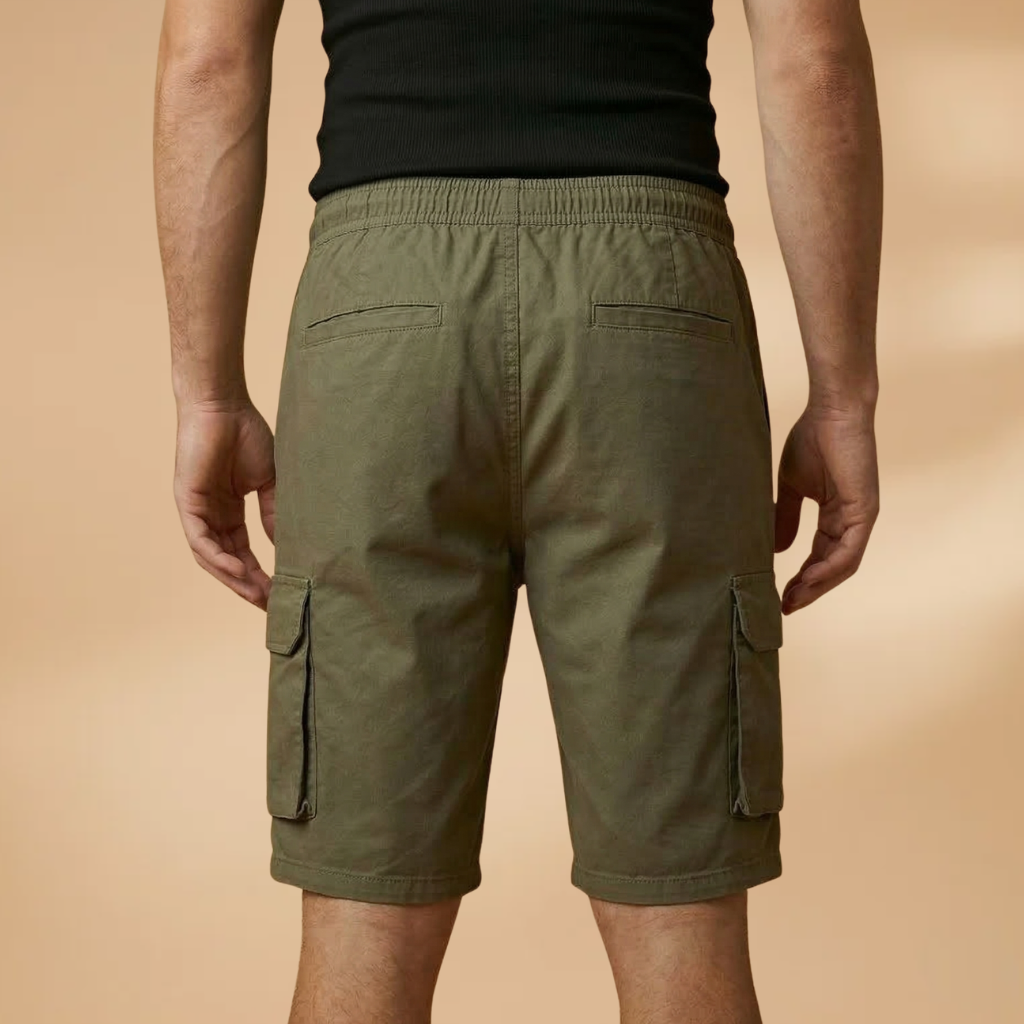 Bermuda cargo de randonnée | short ample taille élastiquée pour loisirs