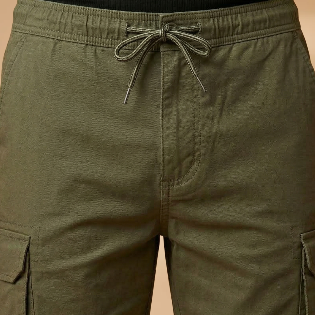 Bermuda cargo de randonnée | short ample taille élastiquée pour loisirs