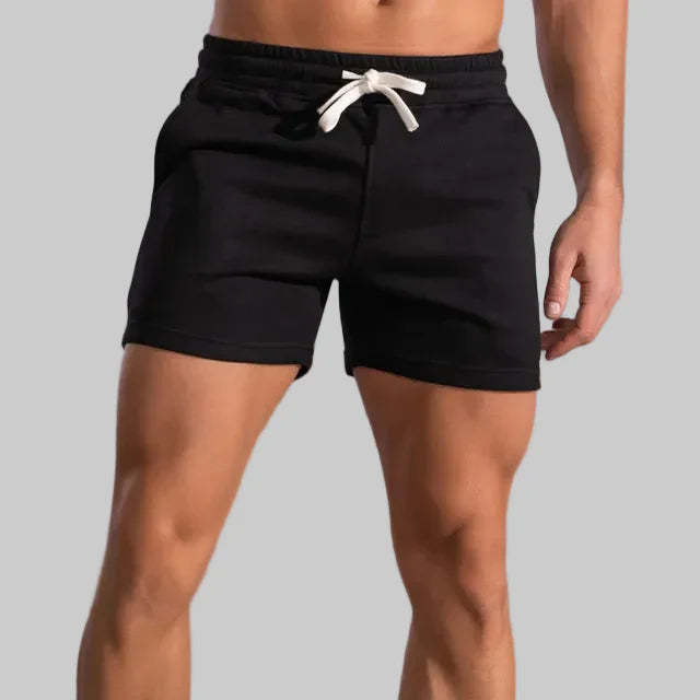 Short Homme Jogging Cordon Taille Élastique Sport Casual