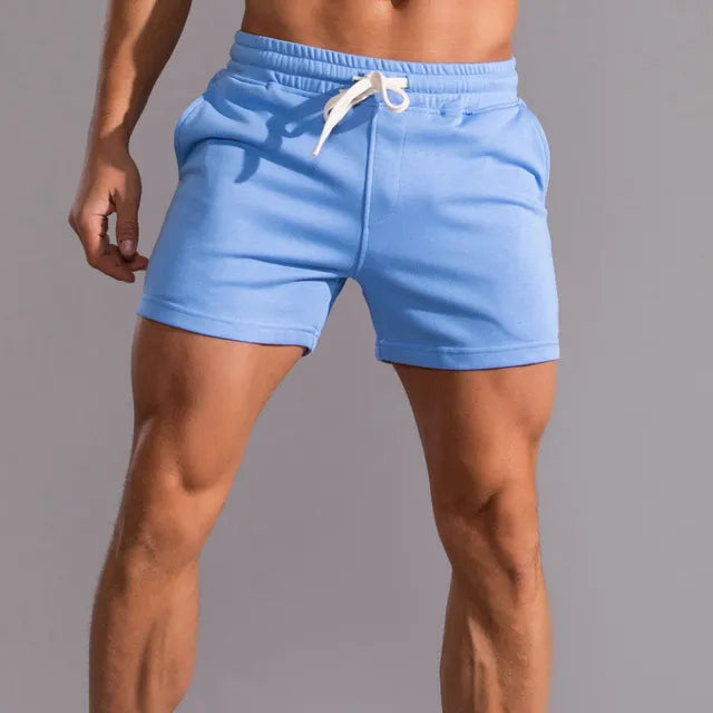 Short Homme Jogging Cordon Taille Élastique Sport Casual