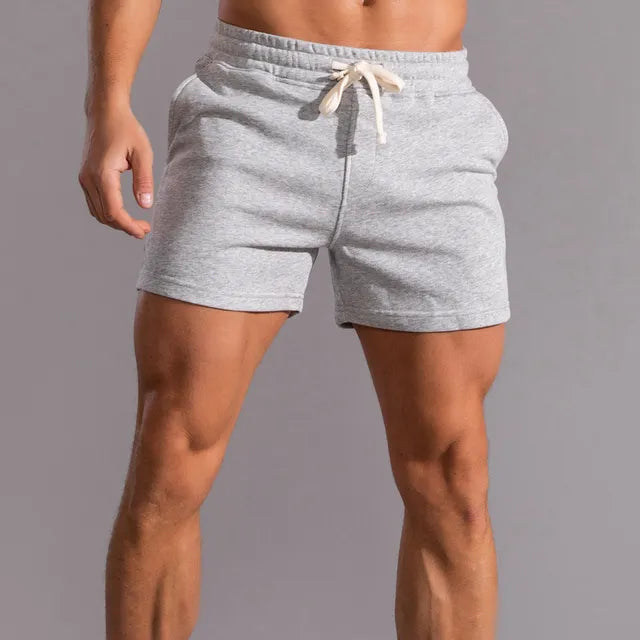 Short Homme Jogging Cordon Taille Élastique Sport Casual