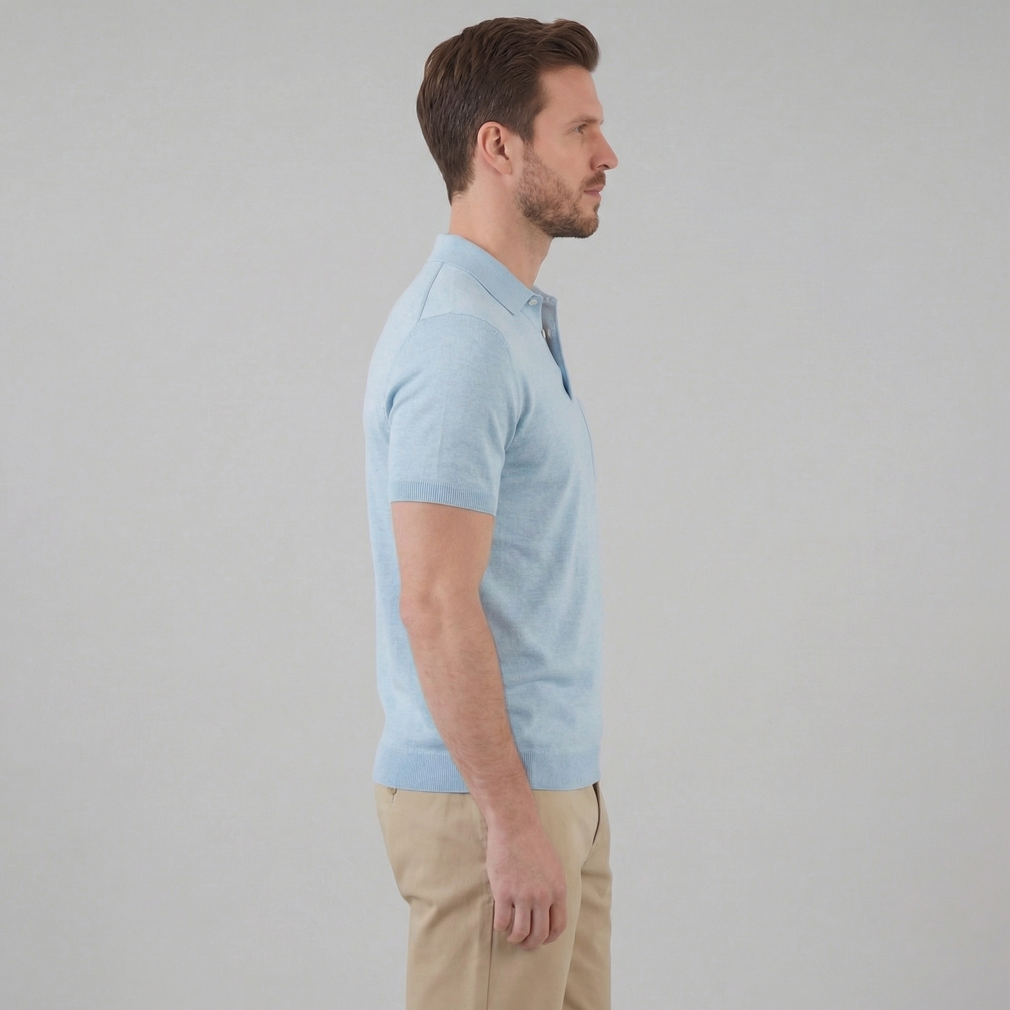 Haut polo été | vêtement maille fluide