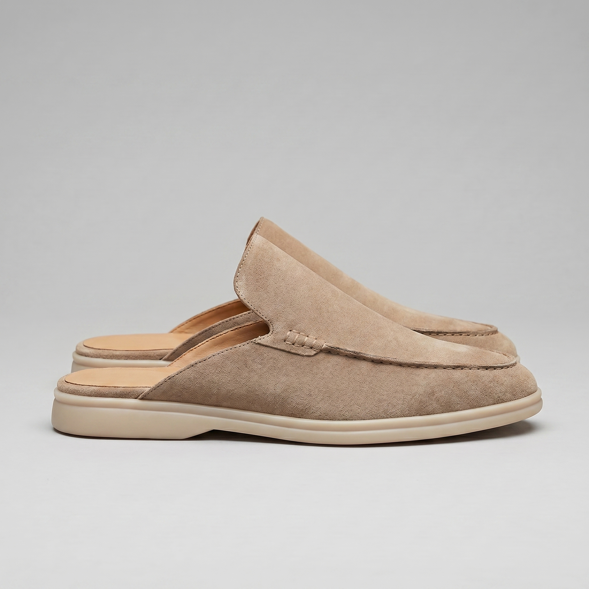 Chaussures mules homme | daim destalonné quotidien