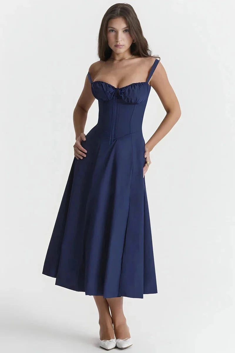 Robe Femme Corsage Nœud Imprimé Floral Printemps Été