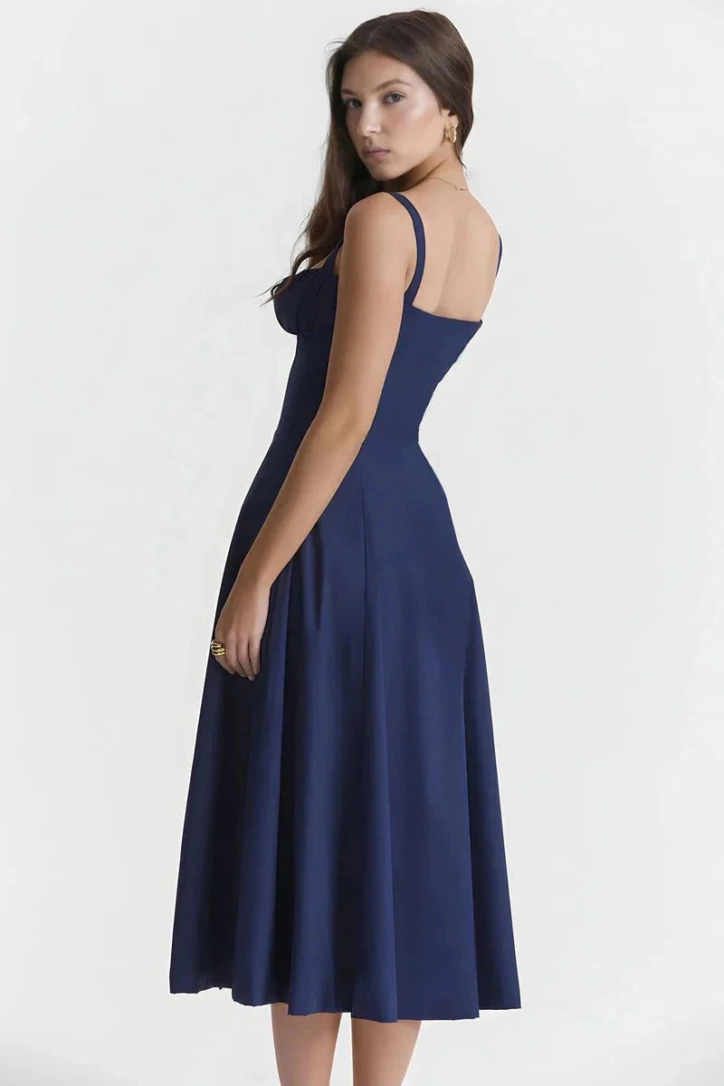 Robe Femme Corsage Nœud Imprimé Floral Printemps Été