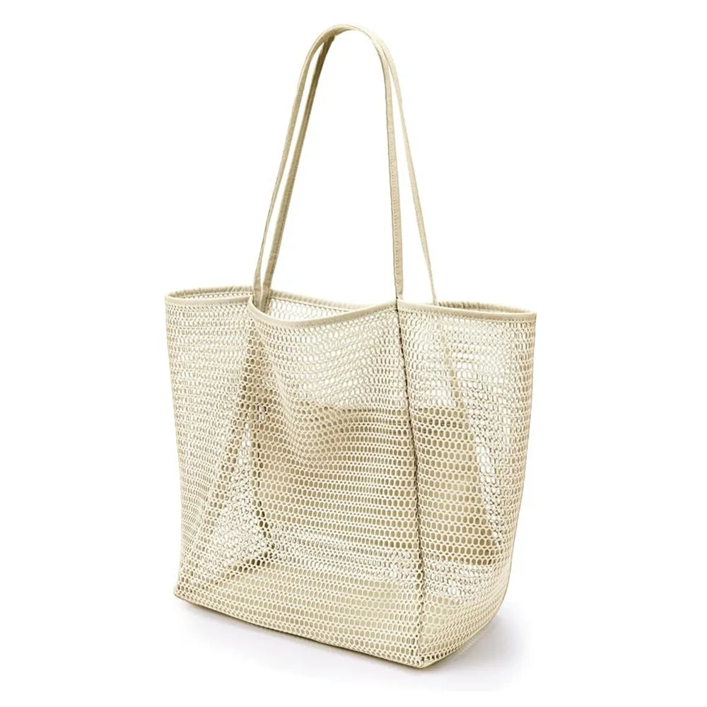Sac de plage femme polyester grande capacité tote shopping