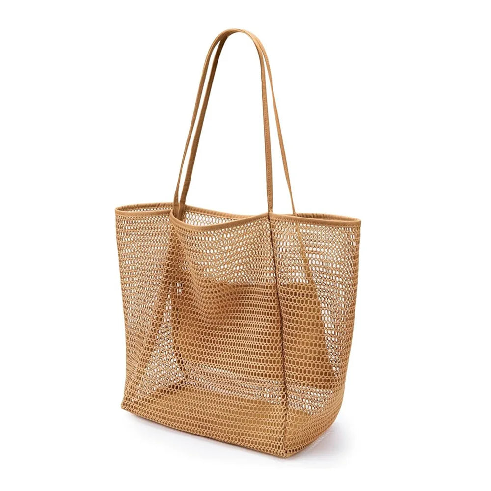 Sac de plage femme polyester grande capacité tote shopping