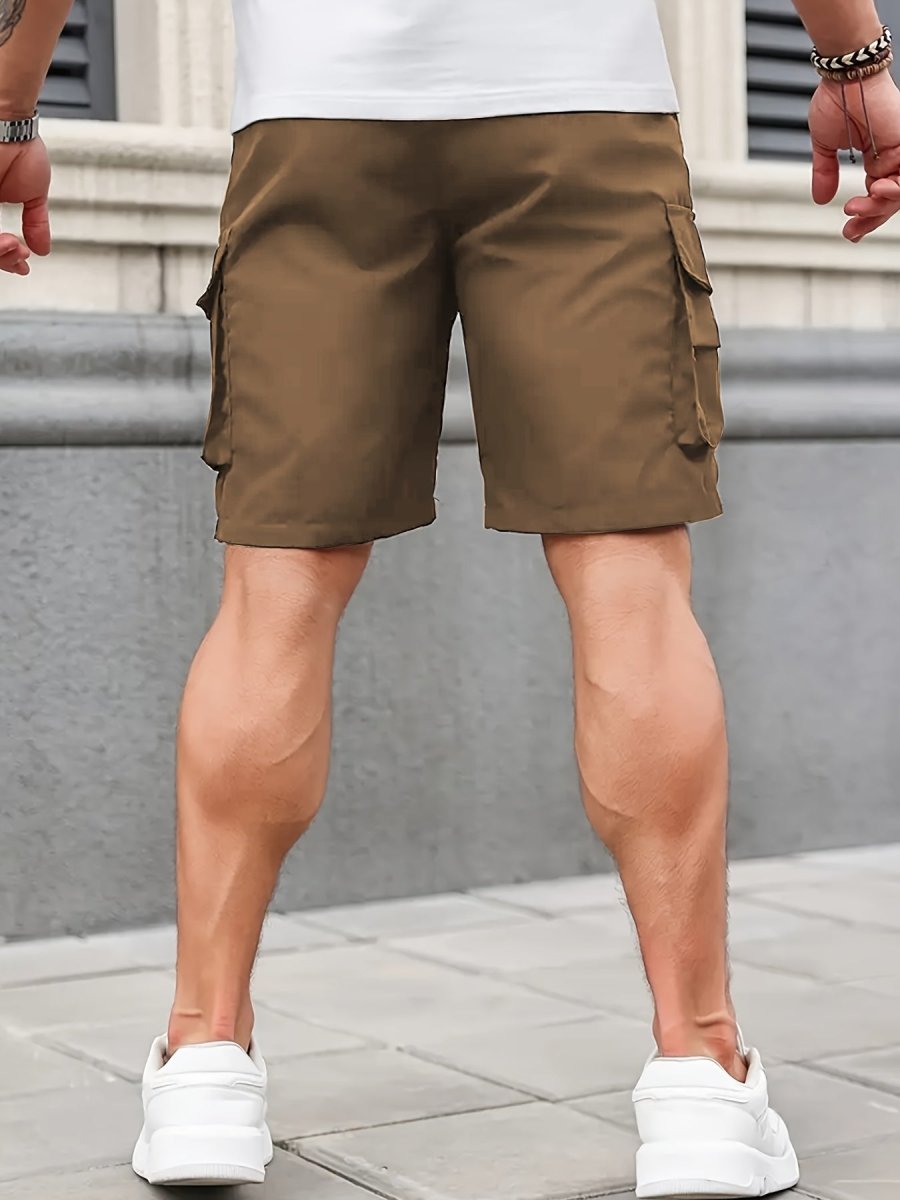 Short cargo léger homme poches zippées outdoor randonnée