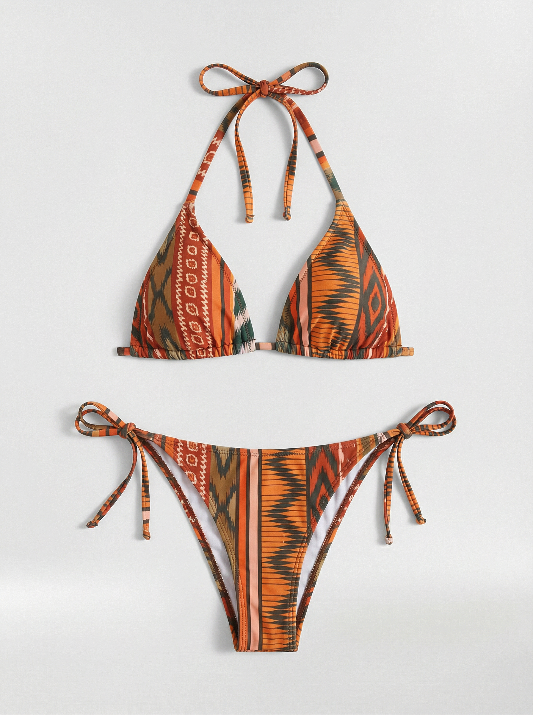 Bikini femme halter imprimé tendance été