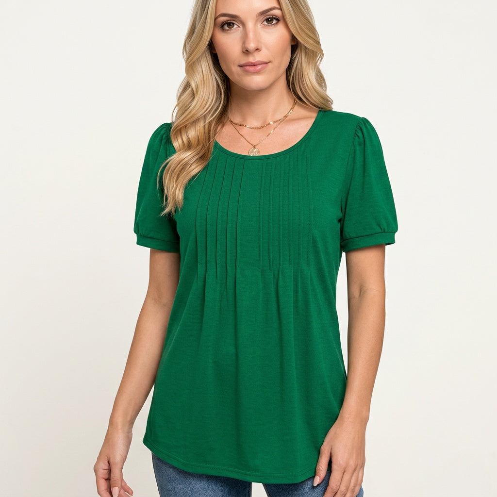 T-shirt Femme Col Rond Coupe Ample Imprimé Floral