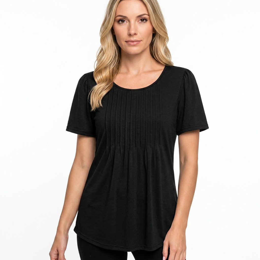 T-shirt Femme Col Rond Coupe Ample Imprimé Floral