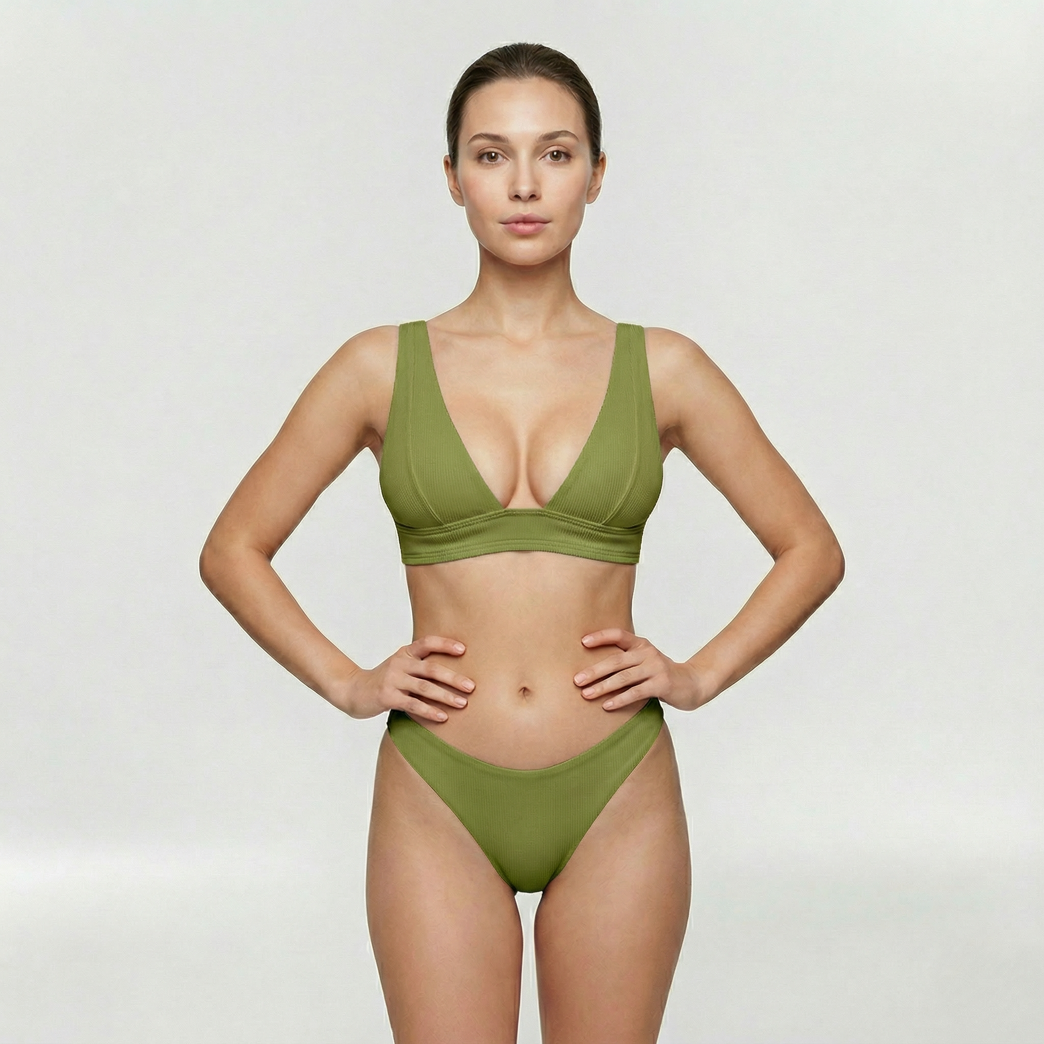 Bikini femme push-up slip taille haute gainant