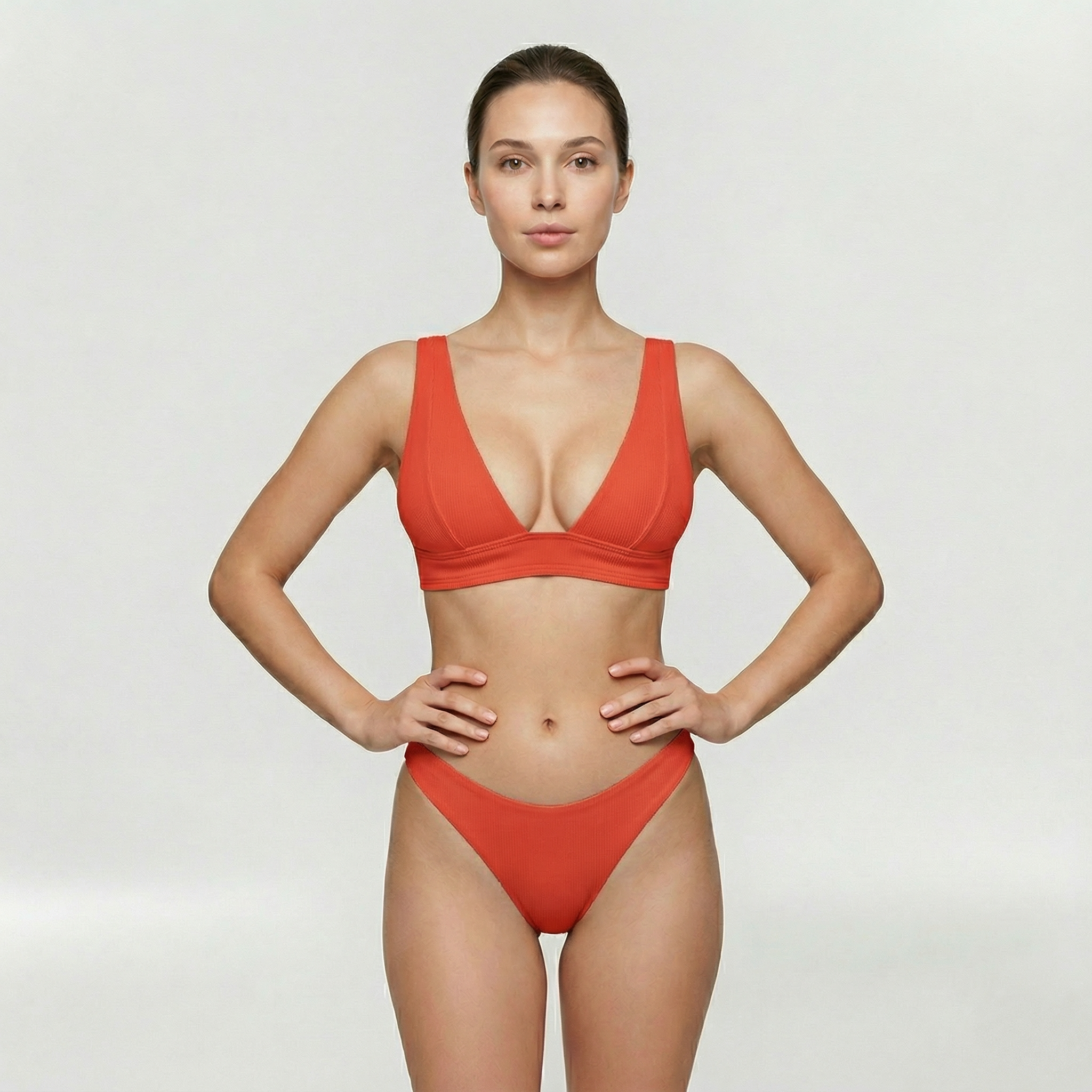 Bikini femme push-up slip taille haute gainant