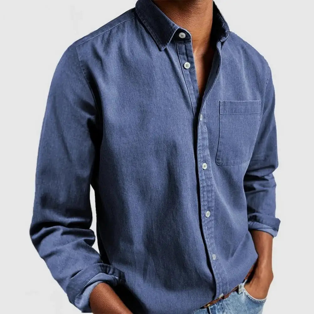 Chemise Homme Coupe Régulière Col Classique Boutons