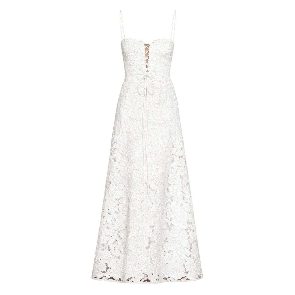Robe Maxi Femme Corset Jacquard Floral Dos Lacets Soirée
